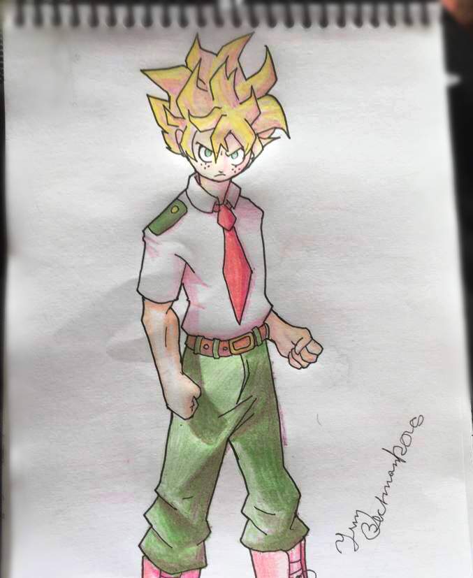 Deku ssj versão lápis de cor | °Desenhistas Do Amino° Amino