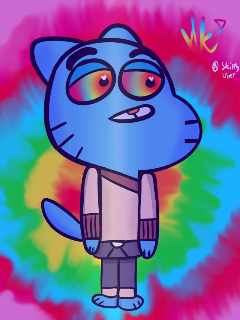 Gumball 💿 Tye Dye day 2 | Cartoon Amino