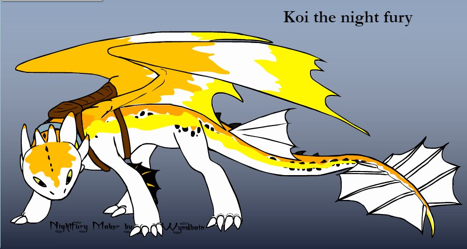 My oc koi the night fury | H.T.T.Y.D Amino