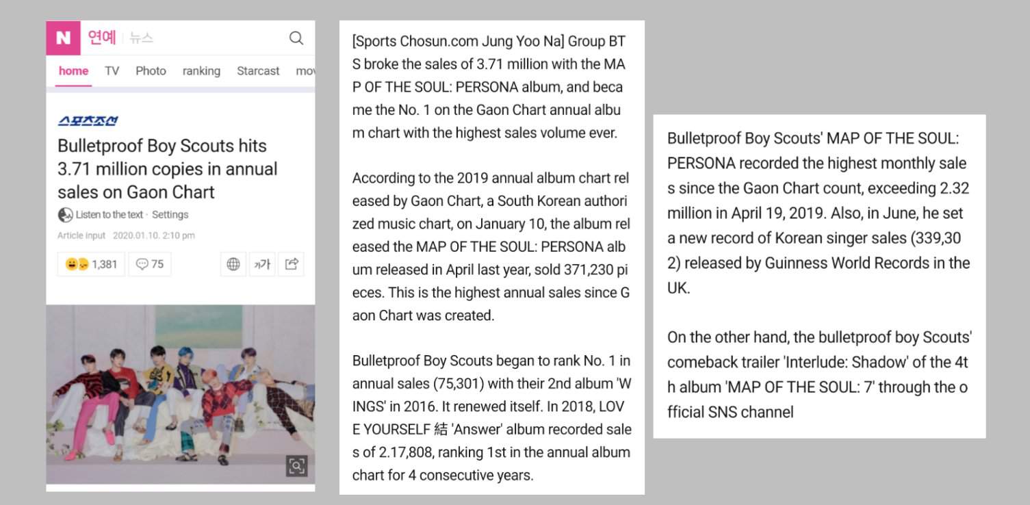 [NE᭙ડ]MOTS:Persona becomes the Best-selling album on Gaon Chart's ...