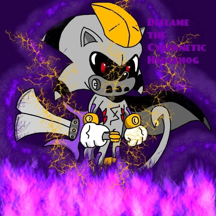Deflame the Cybernetic Hedgehog-Redesigned | Sonic Artist Central Amino