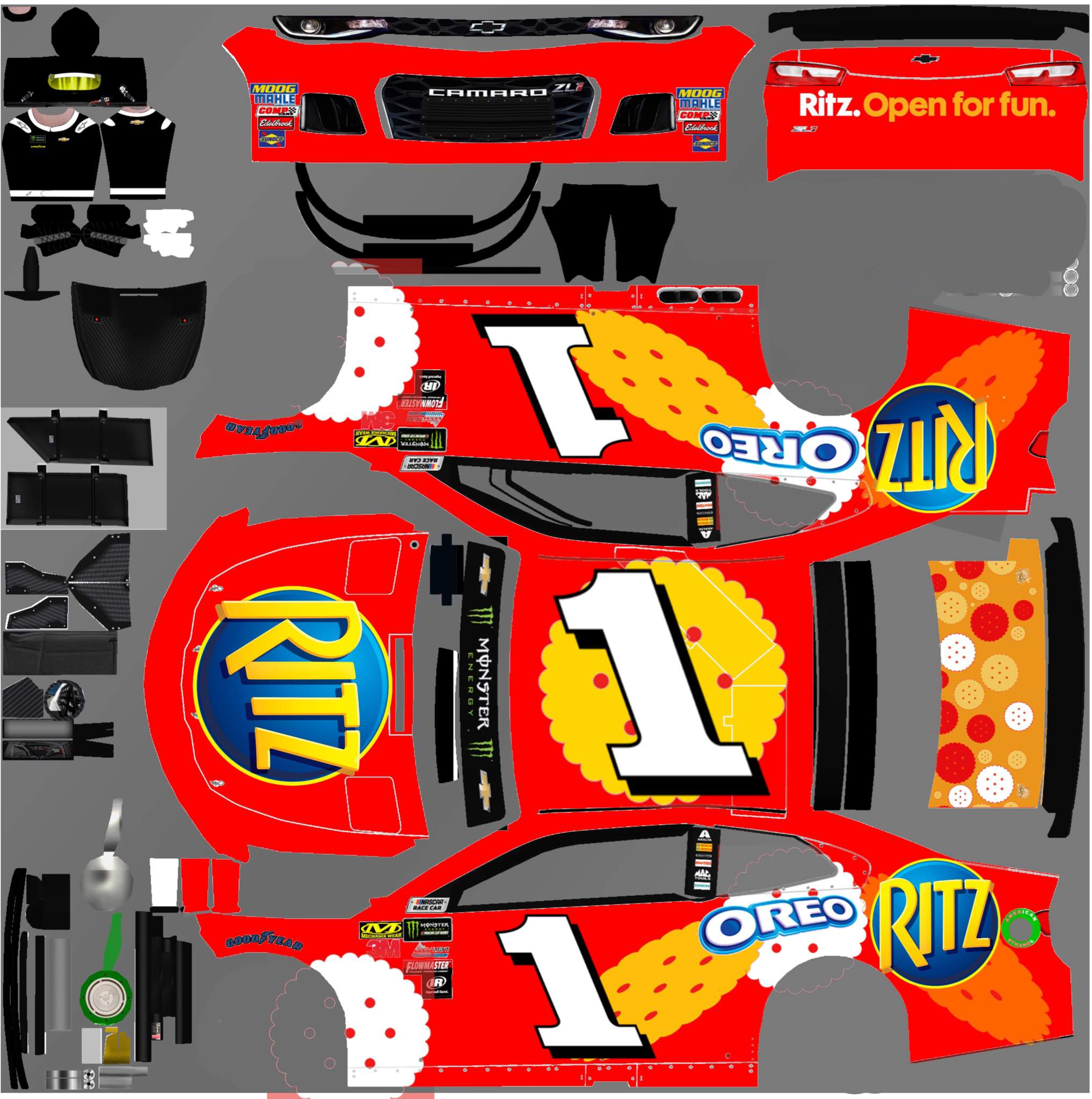 Ritz Oreo schemes | NASCAR Amino