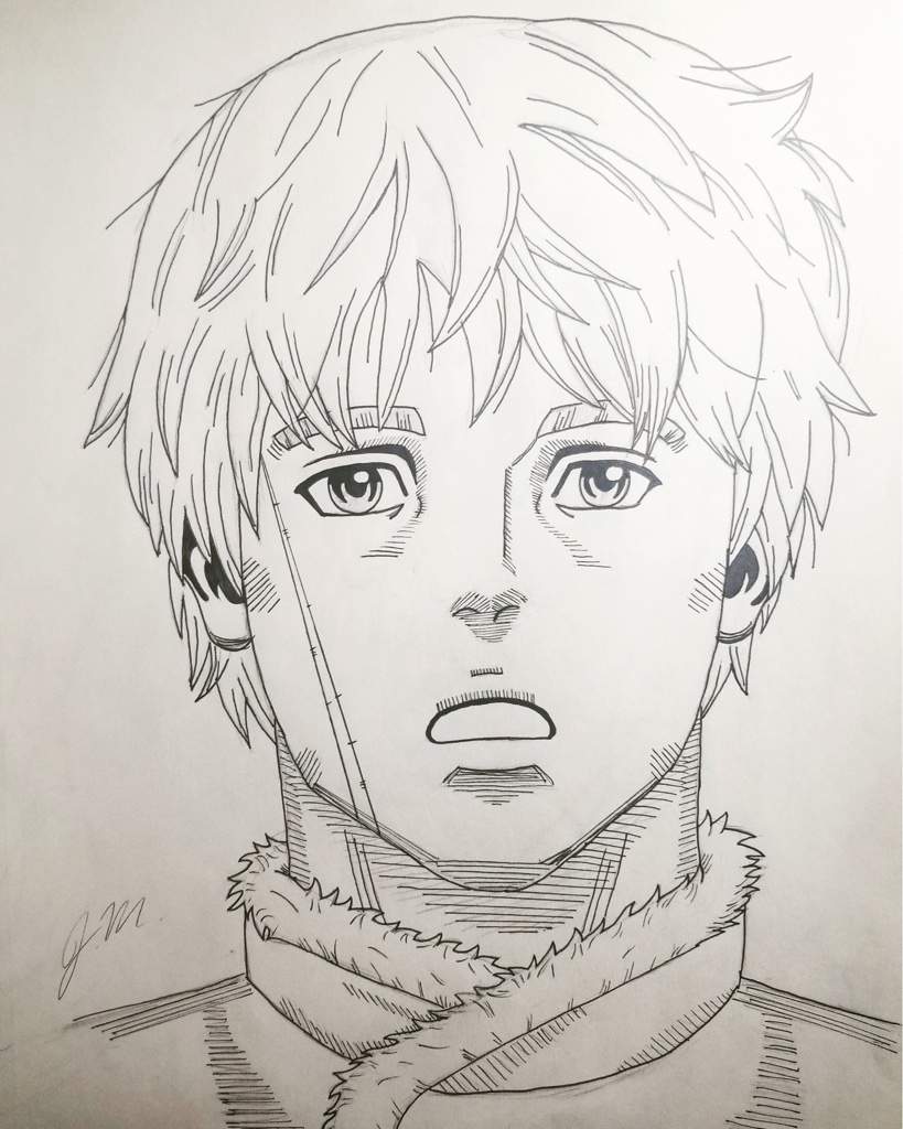 Old drawing of Thorfinn from Vinland Saga | Anime Amino