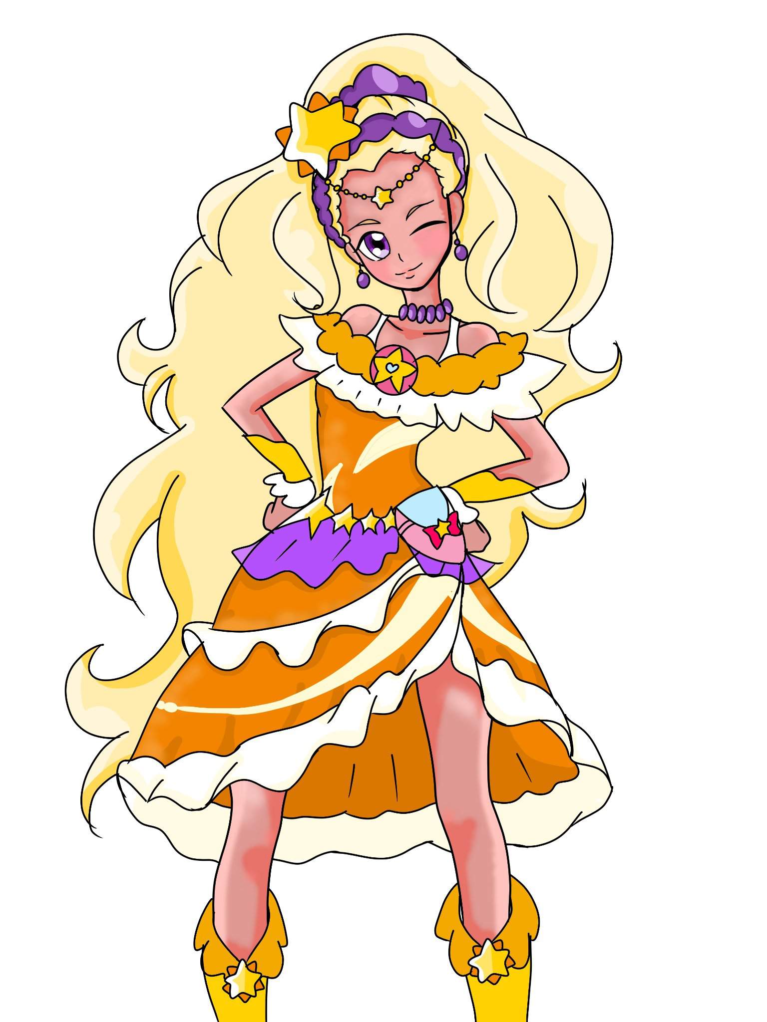 Cure Soleil and Cure Chocolat Drawings | Precure Amino