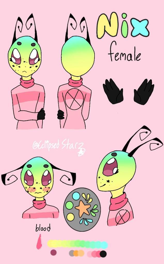 Reference Sheet for Nix | Invader Zim Amino