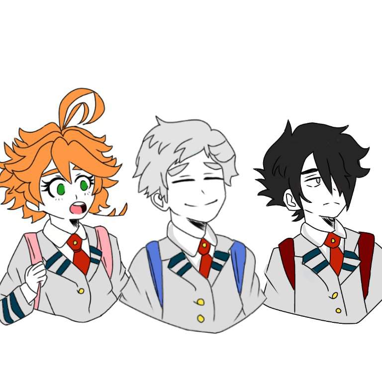 Digital art of Tpn +Bnha | The Promised Neverland Amino