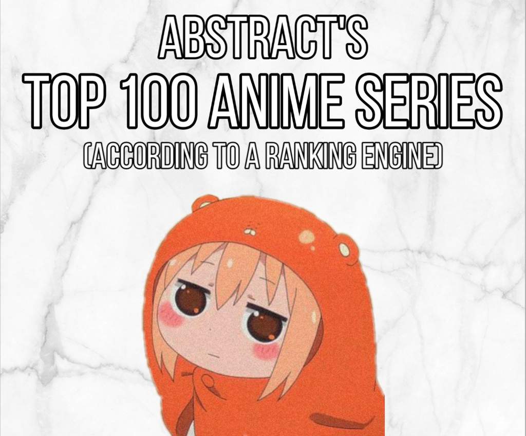 Abstract's Top 100 Anime (According to a ranking engine) | Anime Amino