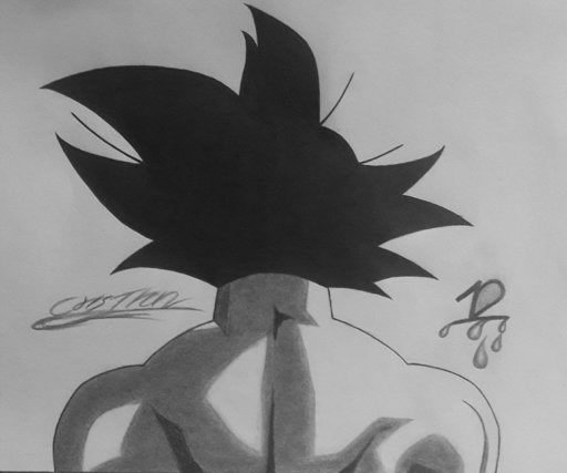Goku De Espaldas Dibujo Definitivo Dibujos De Dragon Ball Amino