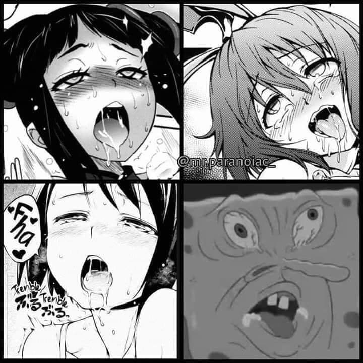 Anime ahego face