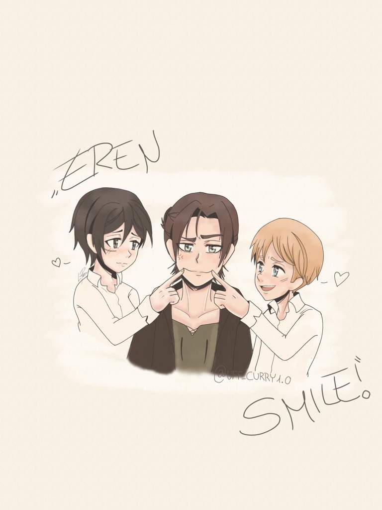 attack on titan eren smile