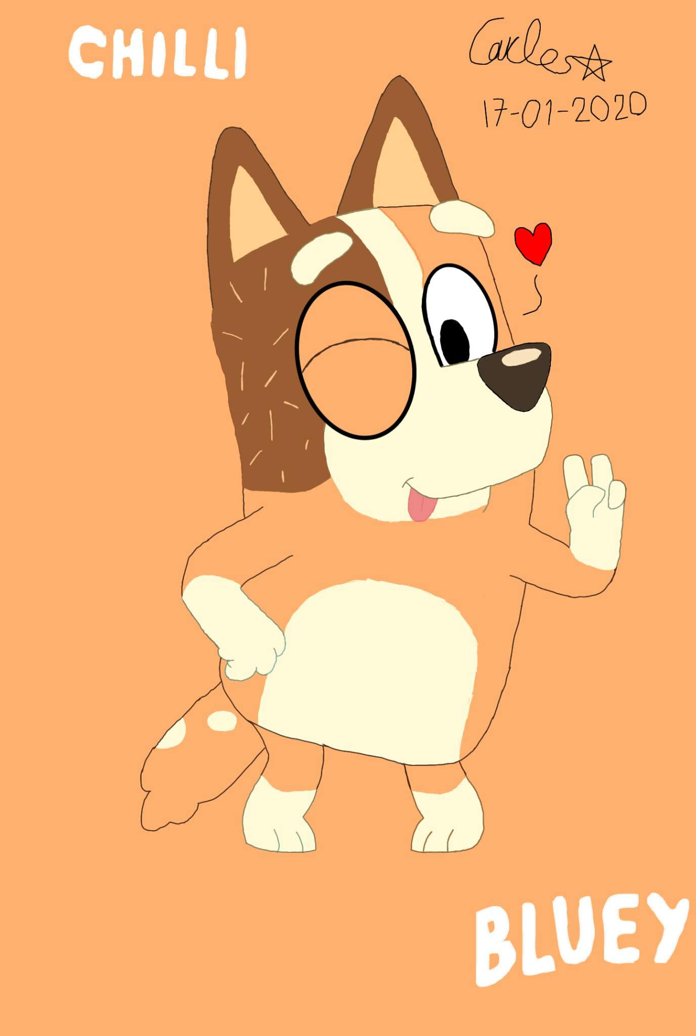 FanArt Chilli Heeler | Bluey (Español) Amino