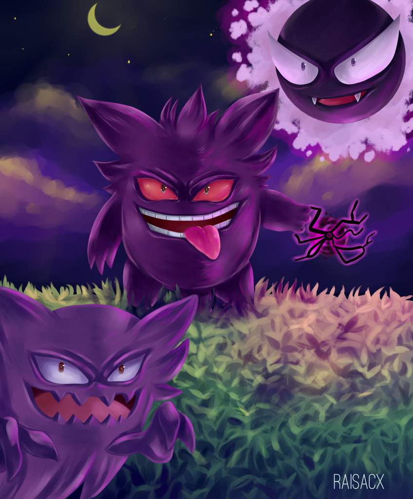 Gastly Gengar Haunter FanArt | Pokémon Amino