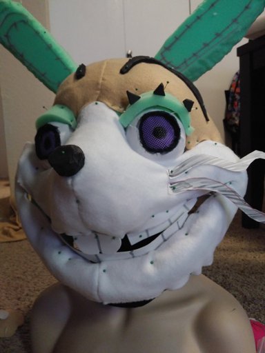 Finished Glitchtrap cosplay head! 📼🐰📼 | Five Nights At Freddy's Amino