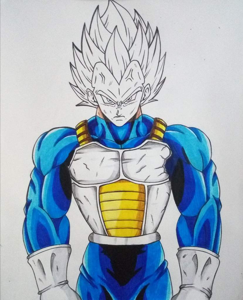 Drawing Vegeta Super Saiyan Blue Evolution | DragonBallZ Amino