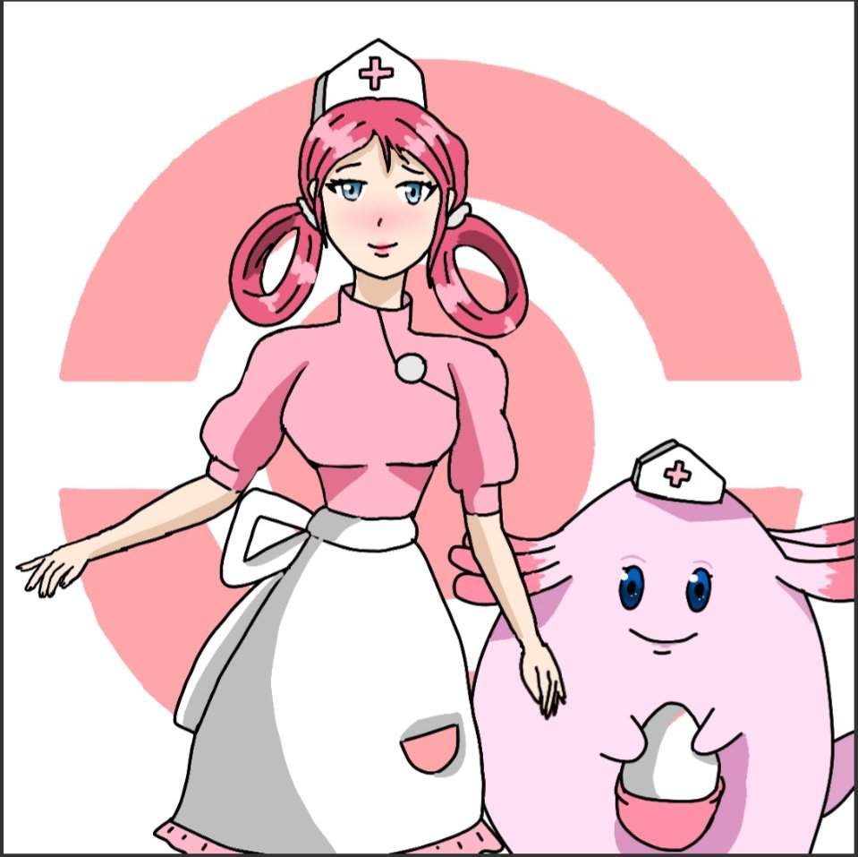 Nurse Joy and her Chansey in another art style♡°• | Pokémon Amino