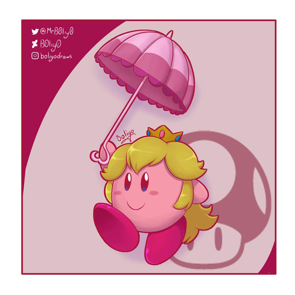 Re Imagine Kirby Hats Princes Peach Smash Amino - peach s umbrella roblox