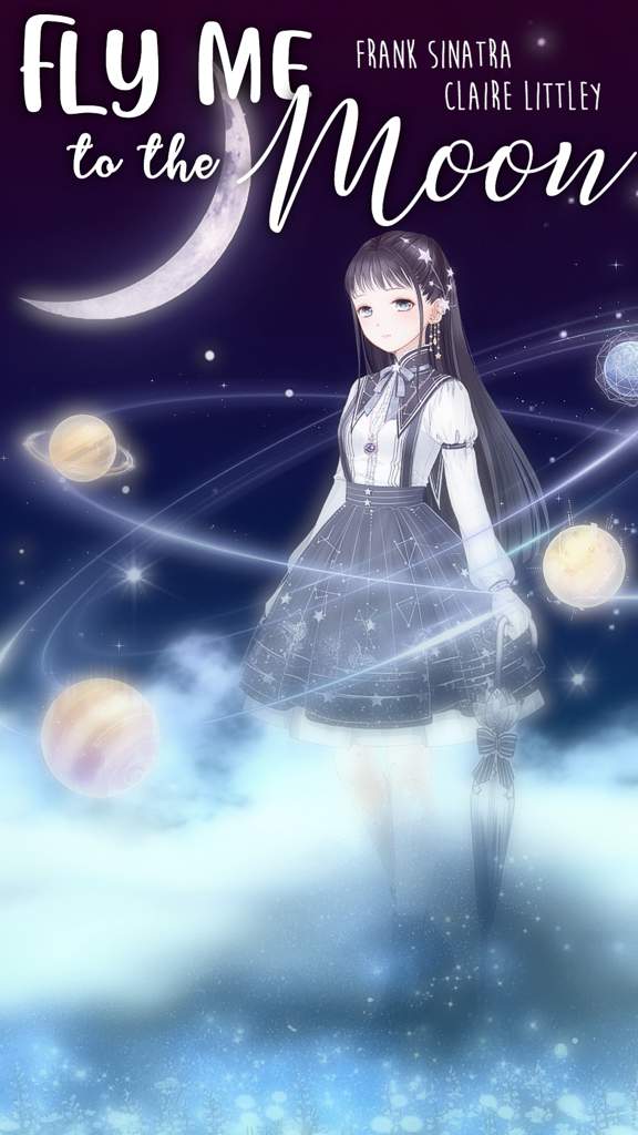 30 Days Of Music Challenge Day 6 Fly Me To The Moon Evangelion Love Nikki Dress Up Queen Amino