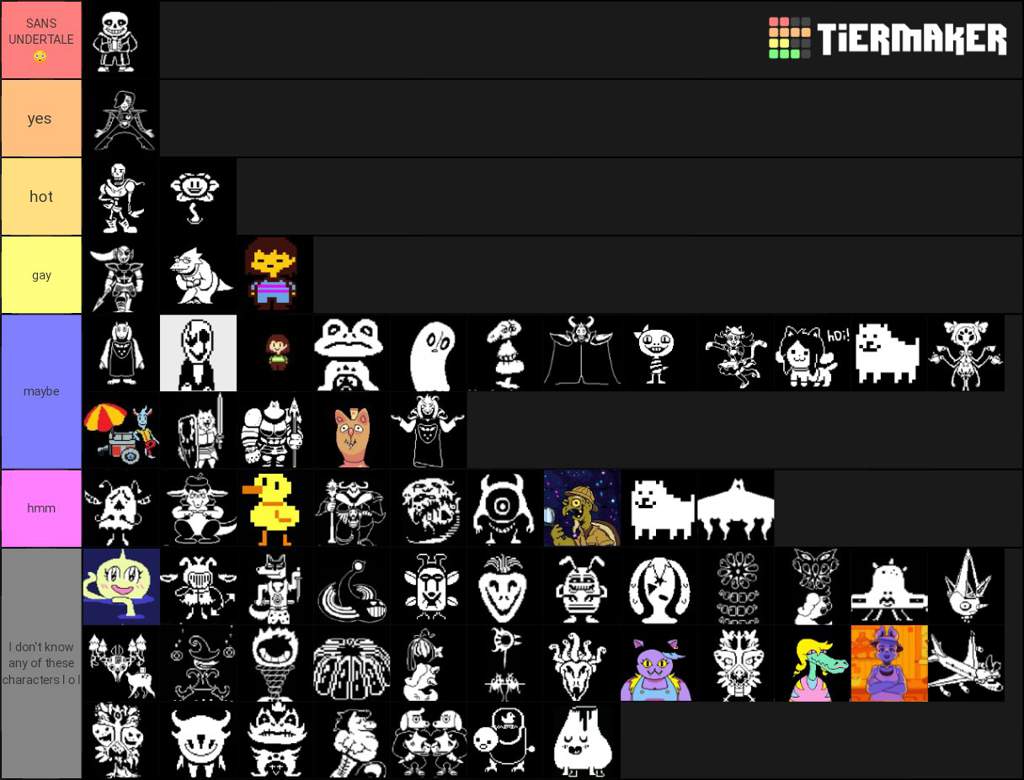 undertale characters