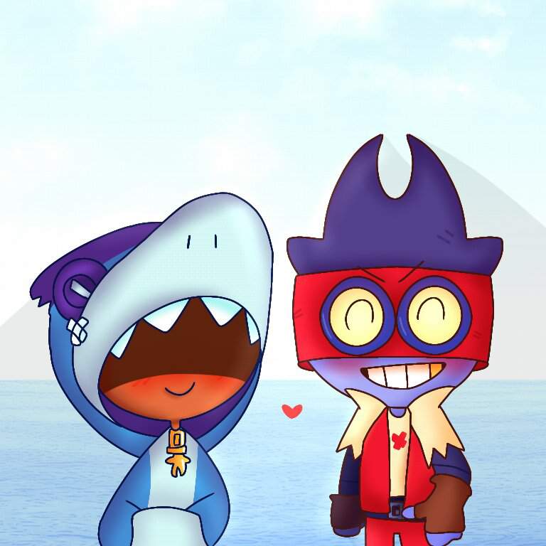 Captain Carl x Shark Leon | Brawl Stars Amino