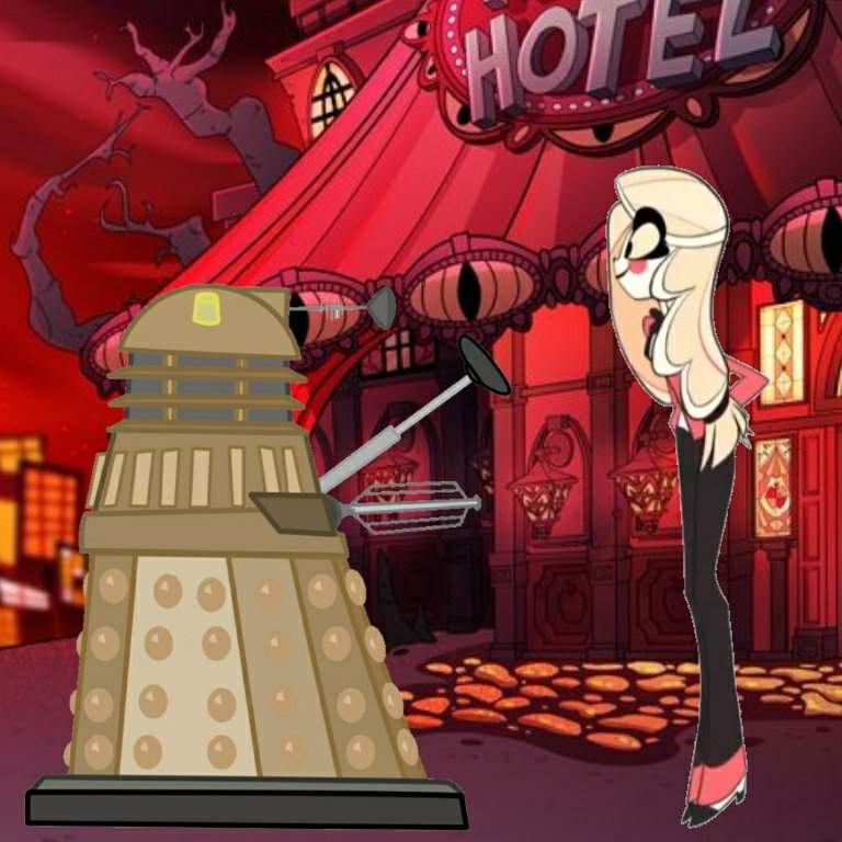 Charlie meets a Dalek. | Hazbin Hotel (official) Amino