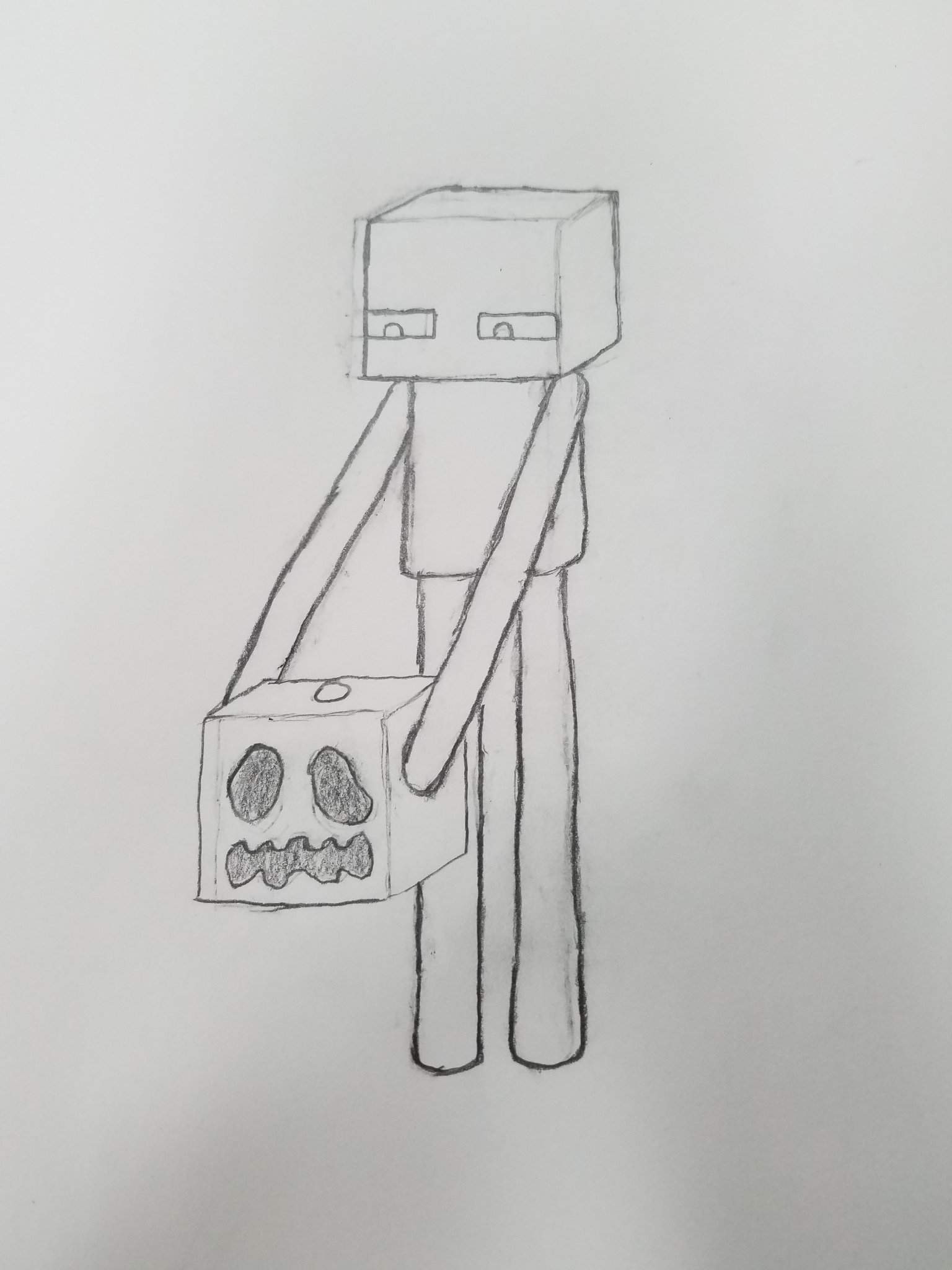 Enderman sketch | Minecraft Amino