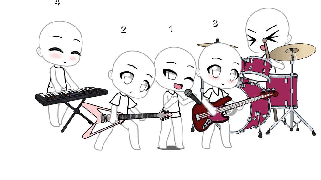 Let S Start A Band Btw Number 5 Is The One Playing The Drums Gacha Life Amino