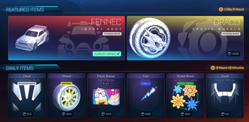 rocket league item shop tomorrow