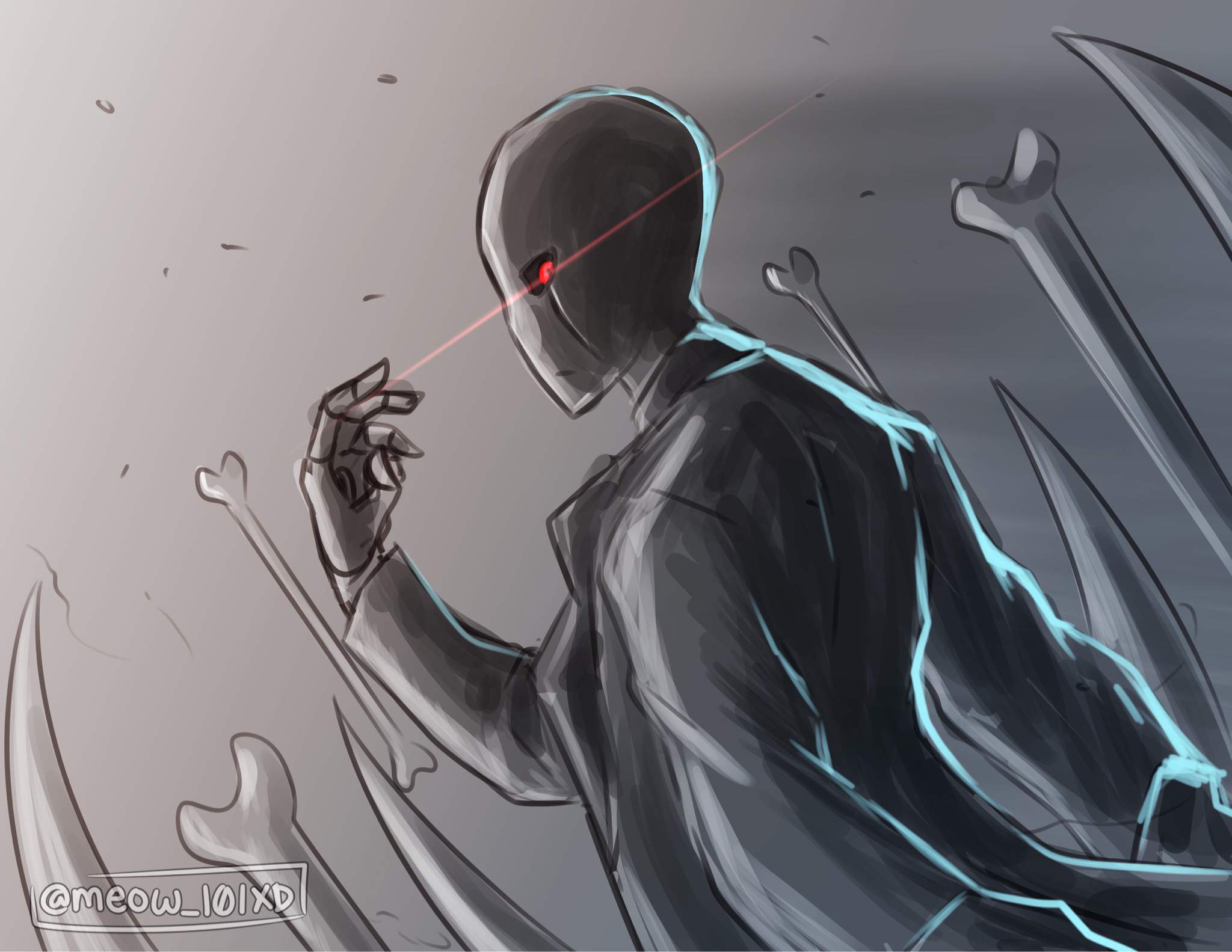 Gaster sketch | Glitchtale Amino