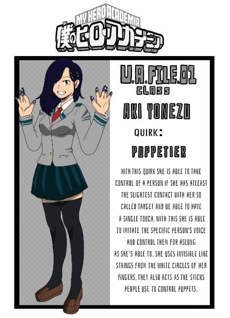 MHA OC : Aki Yonezu | Virtual Space Amino