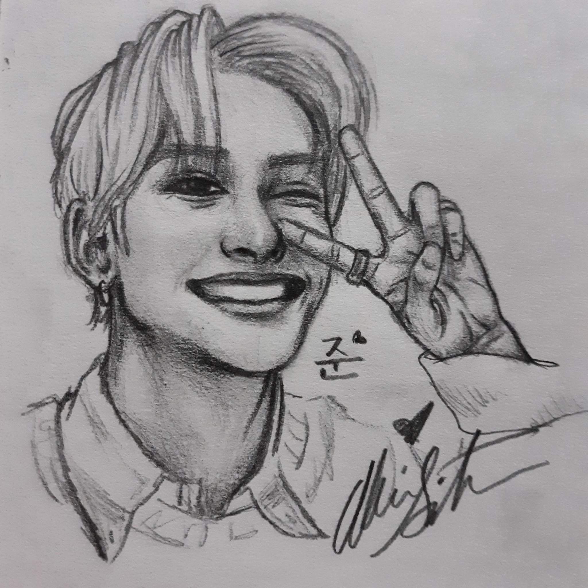 Junhee drawing/sketch | A.C.E (에이스) Amino