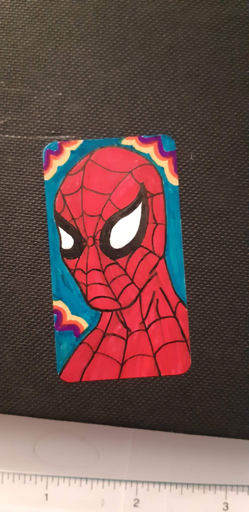 I made a Spiderman sticker | Beginner Artist Amino