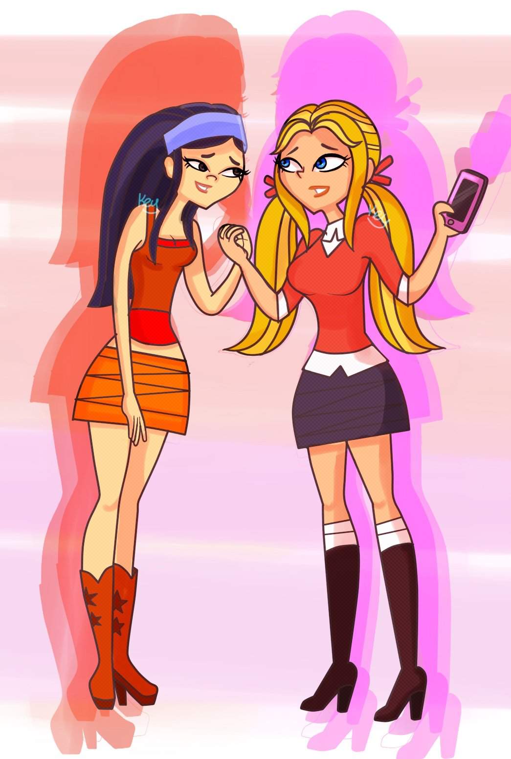 Kitty and Lindsay~clothes and hair swap | Total Drama Official Amino