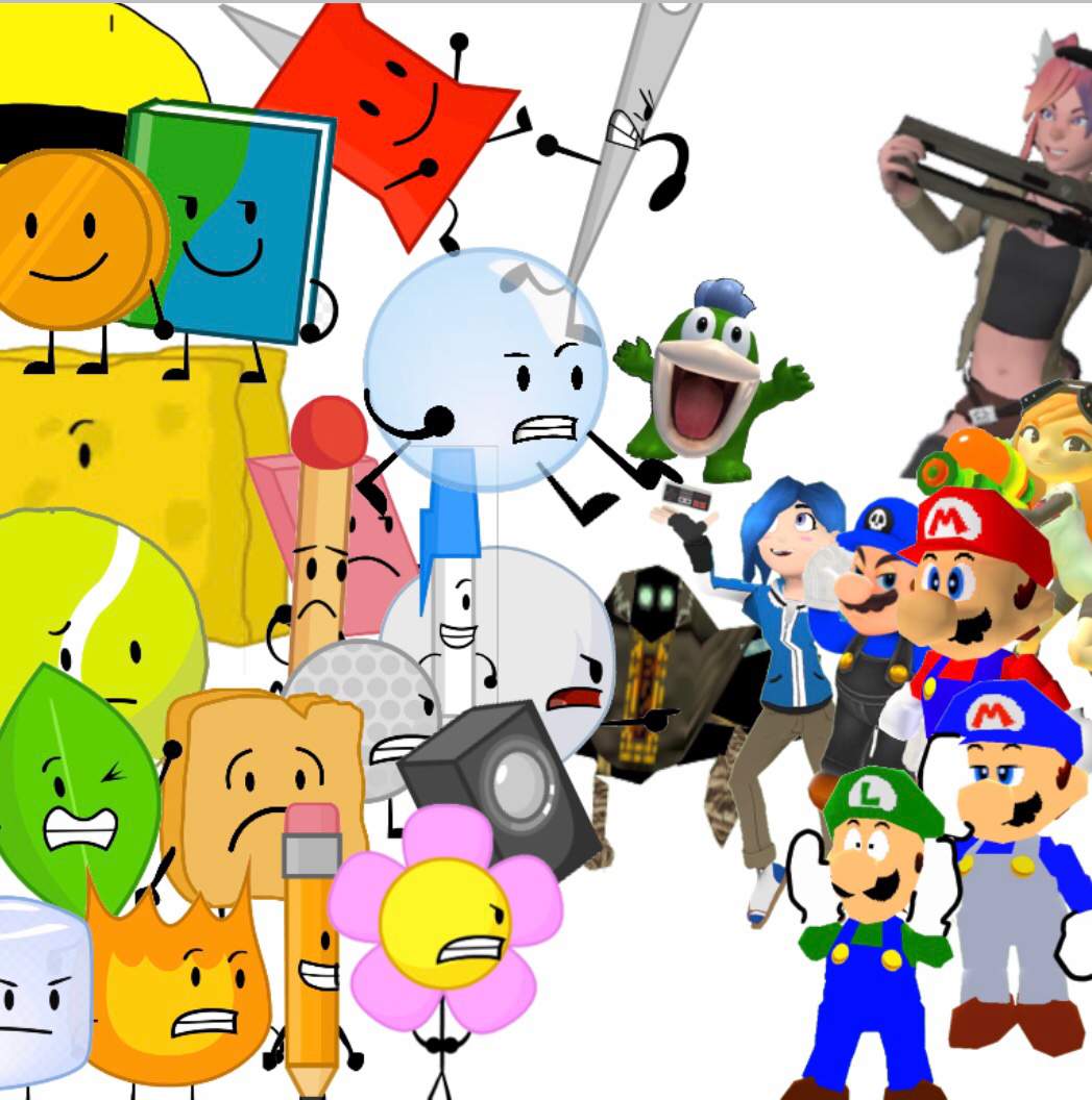 BFDI vs SMG4 | SMG4 The Amino Amino