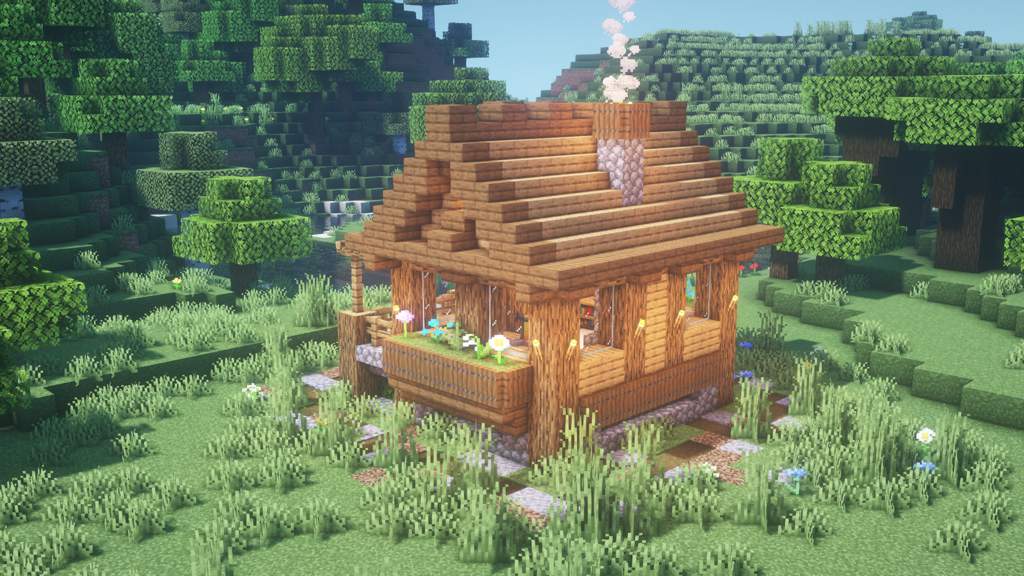 Easy Minecraft build: Small Survival House | Minecraft Amino