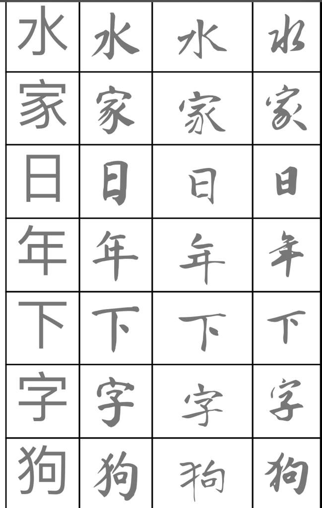 chinese style font for google docs