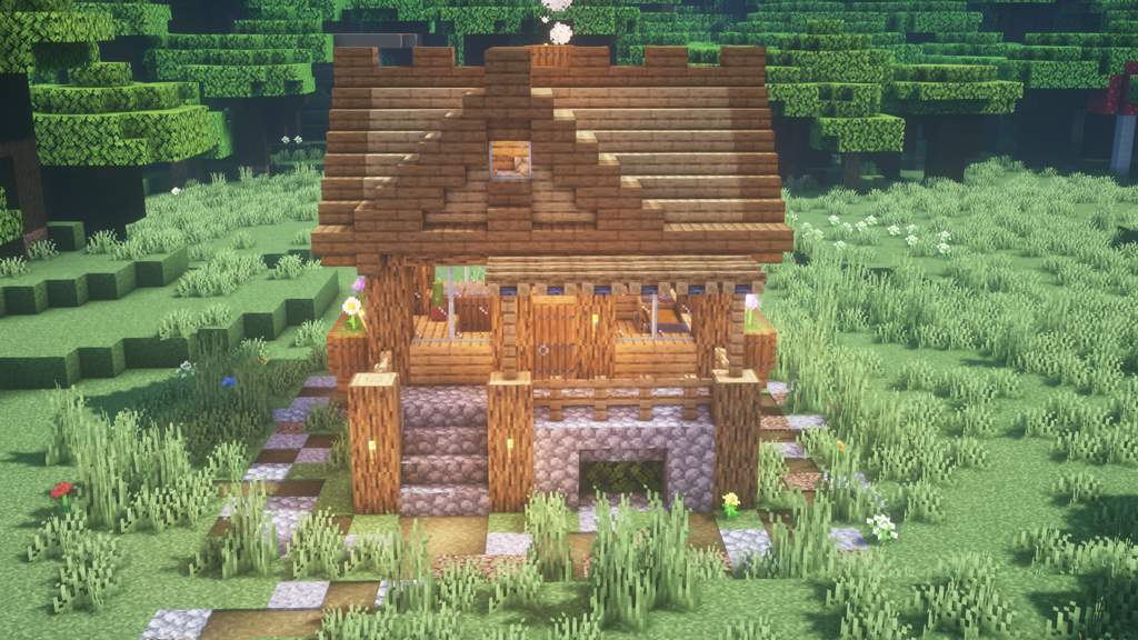 Easy Minecraft build: Small Survival House | Minecraft Amino