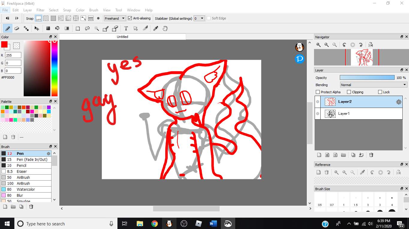 current drawing of 2 in progress on firealpaca | Spookys Jumpscare ...