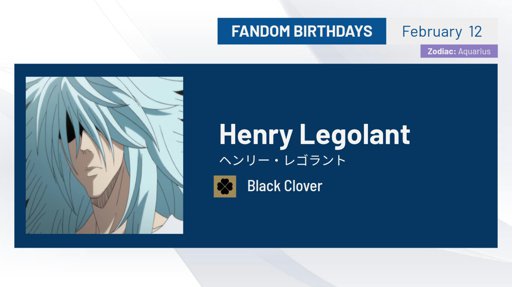 Happy Birthday Ian Sinclair Black Clover Amino