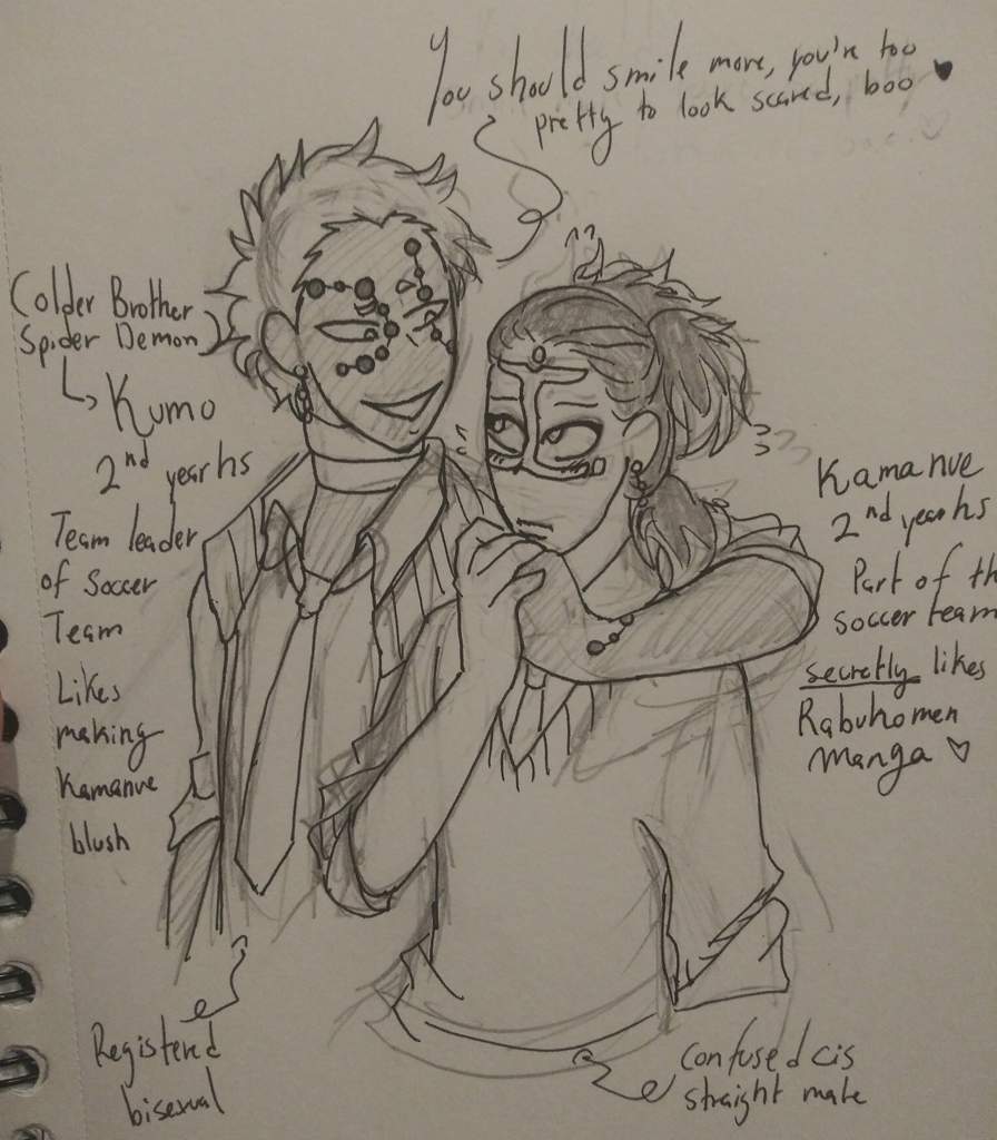 Kimetsu Junior High/Highschool AU; Kumo & Kamanue 🎐 | Demon Slayer ...