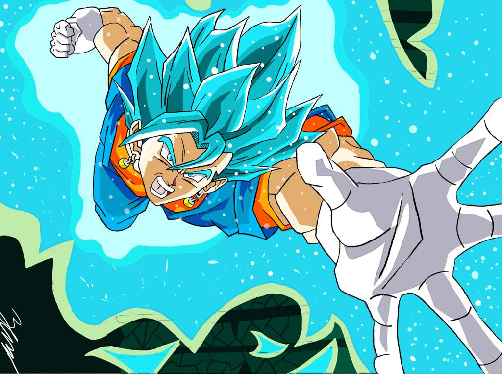 HYAAAAAH!!” -Vegito Blue Drawing- | DragonBallZ Amino