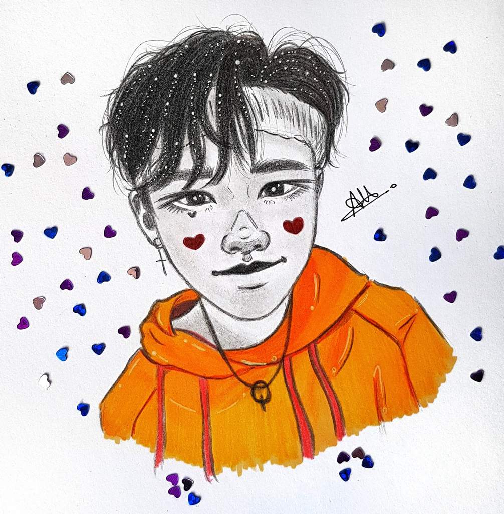 🌹 Fanart Hyunjin 🌹 | Stray Kids Amino