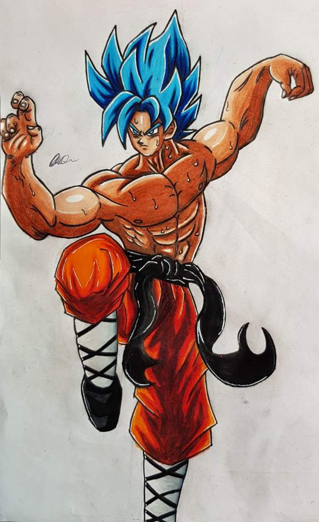 Super Saiyan Blue Goku Drawing Dragonballz Amino