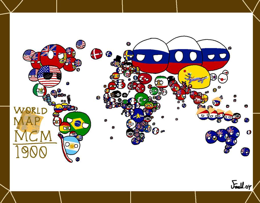 World Map 1900 Polandball Amino 4839