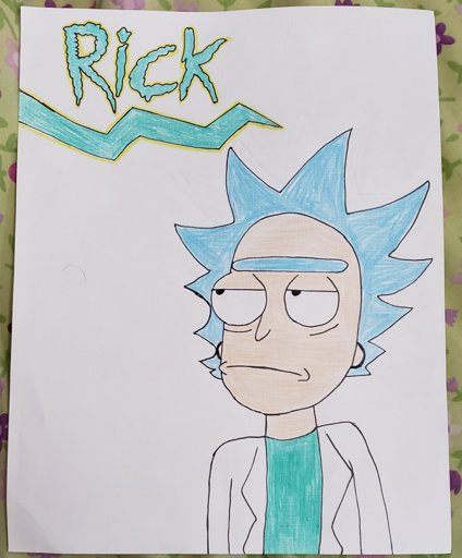 I was randomly doodling Rick on my whiteboard. | Rick And Morty Amino