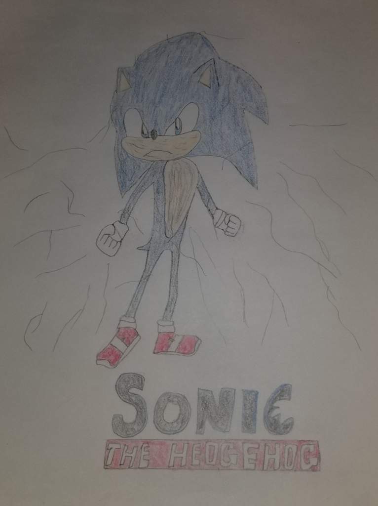 Sonic Movie Drawing 