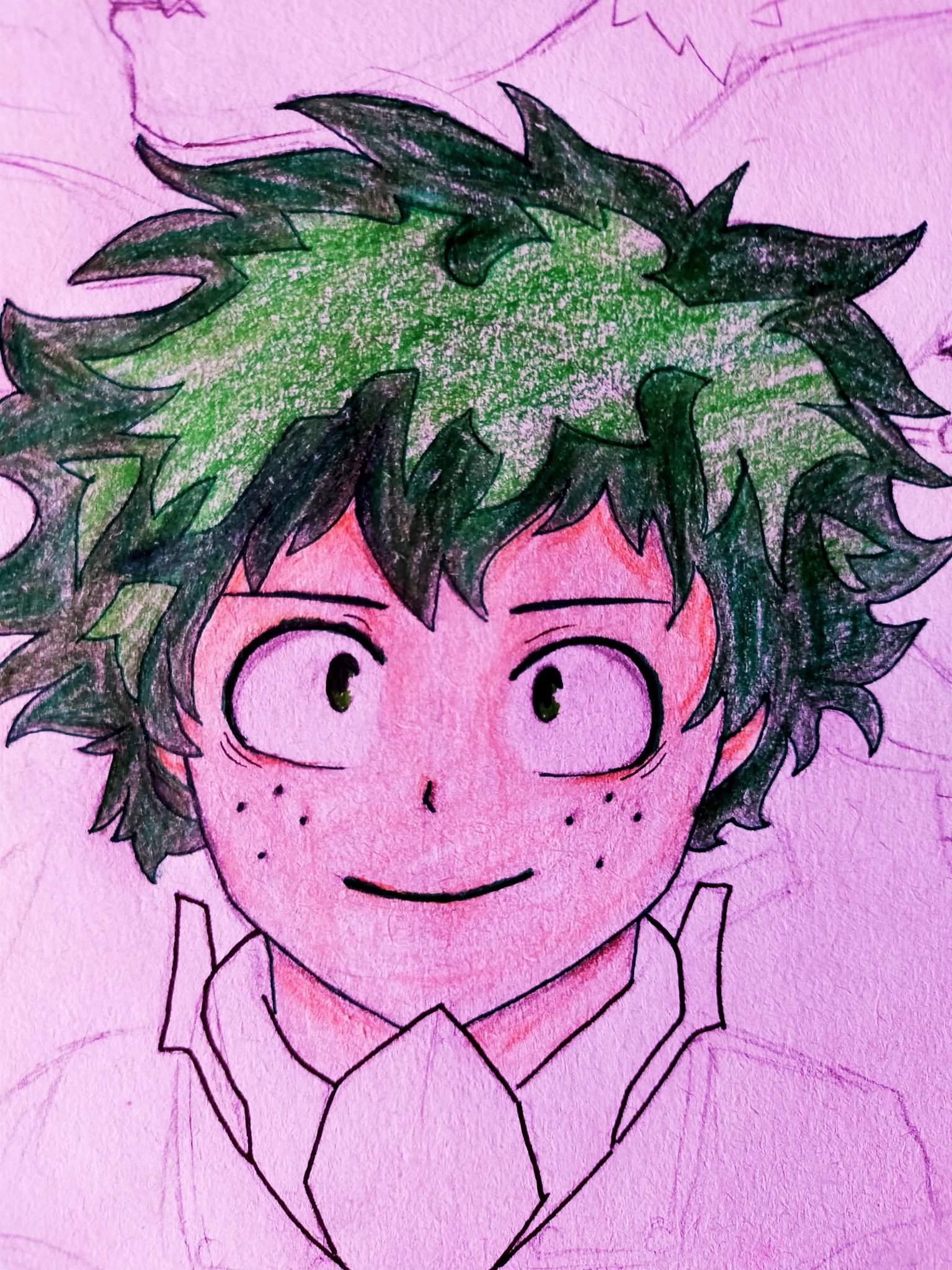 Dekuuuuu 💚 Unfinished Art by me ofc | My Hero Academia Amino