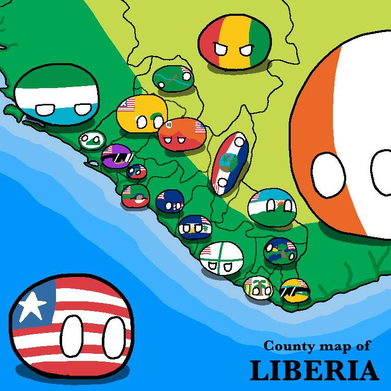 Liberian Counties | Polandball Amino