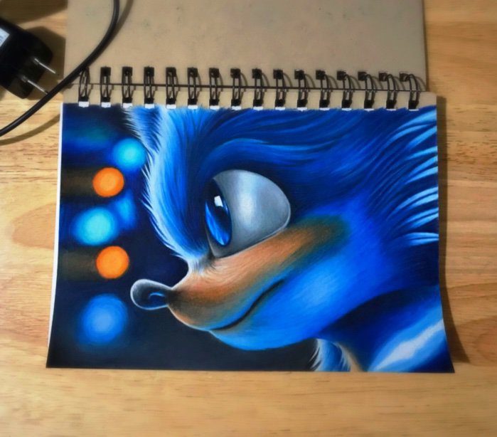 Movie sonic color pencil practice | Sonic the Hedgehog! Amino