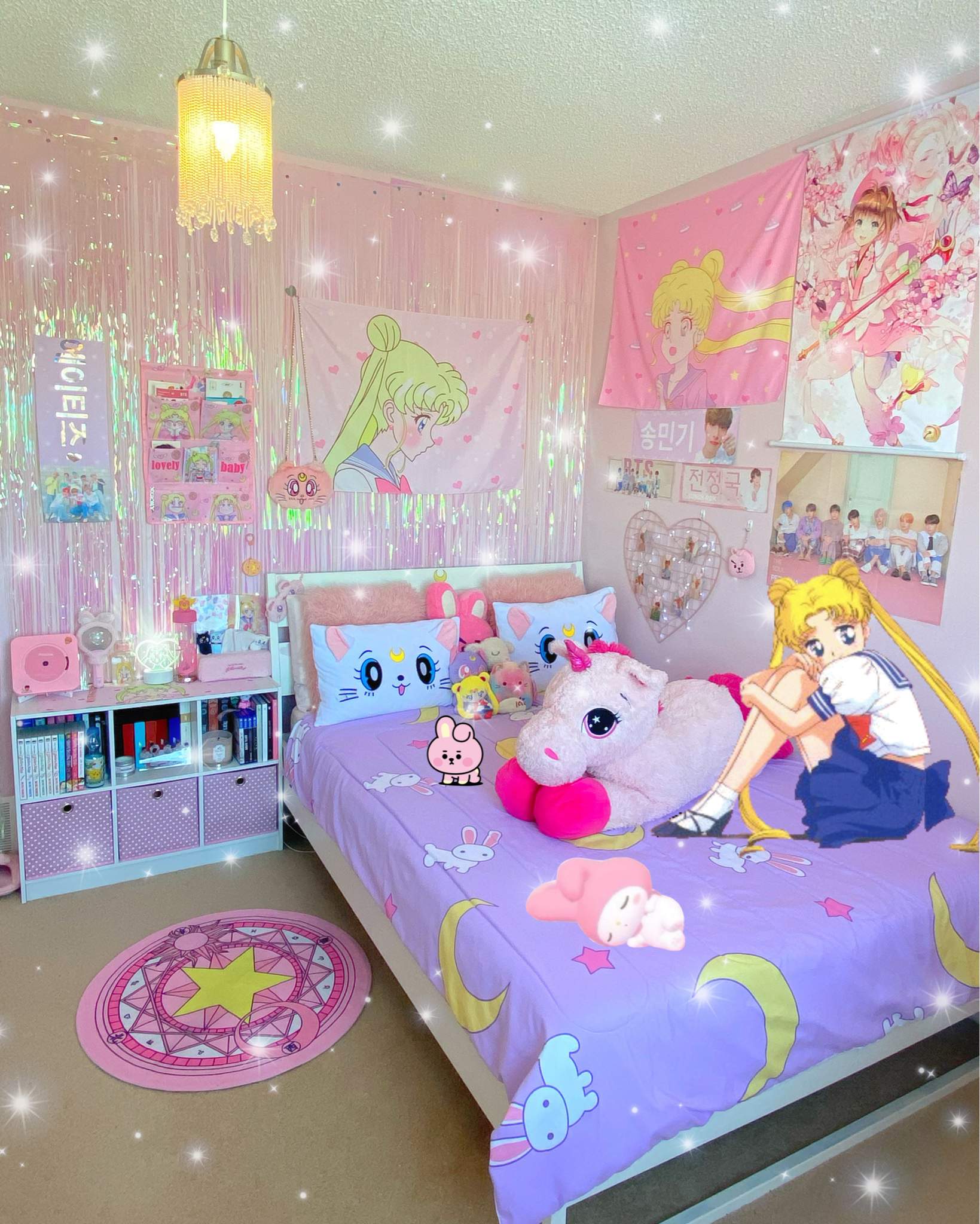 My (mostly) sailor moon room 🧚🏼‍♀️ | Sailor Moon Amino