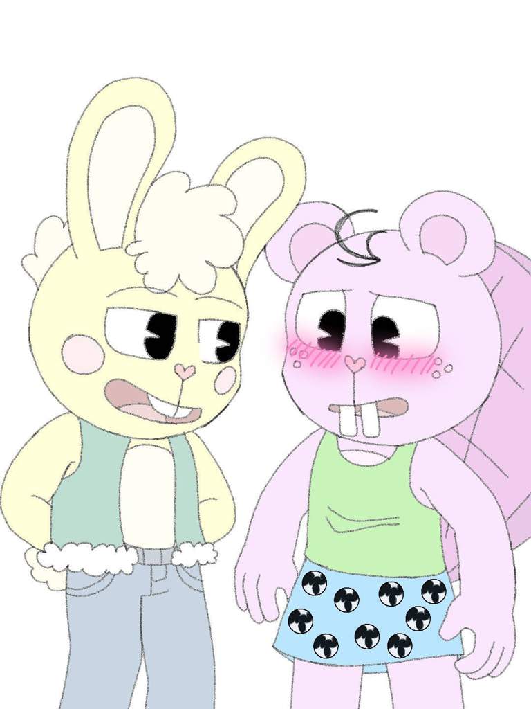 💛 Nice Outfits (Cuddles x Toothy) 💜 | Happy Tree Friends Amino